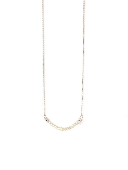 Light Multi Color Rounded Bar Necklace