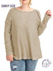 Curvy Daytime Blues Long Sleeve