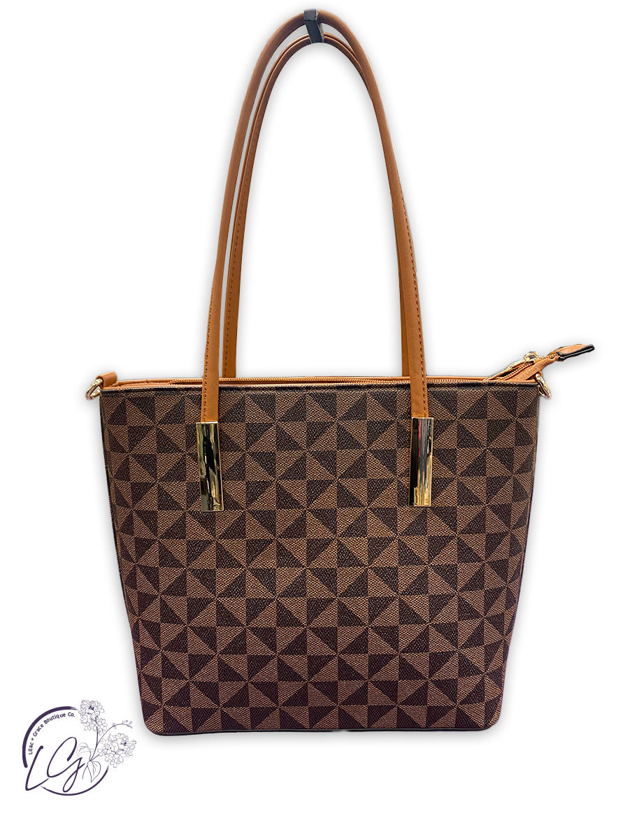 On the Go Medium Tote in Coco