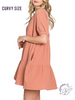 Curvy Natural Confidence Tiered Dress