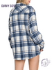 Curvy Remind Me Again Plaid Shacket