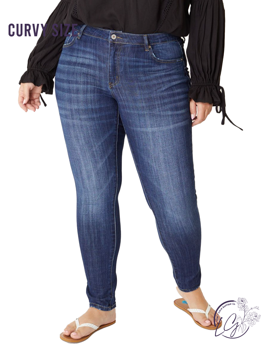 Curvy Kaitlynn Mid-Rise Skinny by KanCan