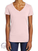 Signature Basic V-Neck Tee in Heather Rose