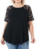 Curvy Final Rose Short Sleeve Top