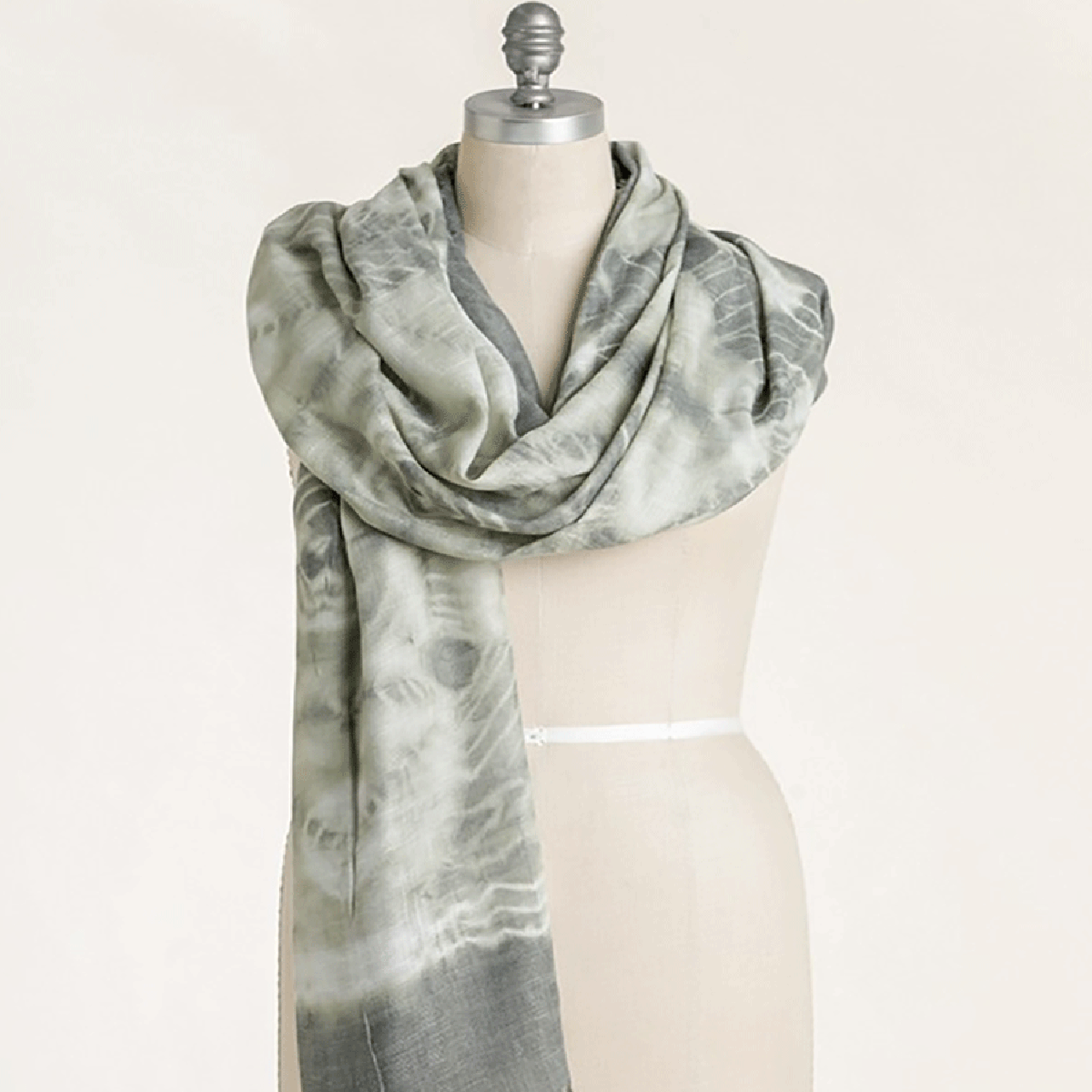 Tie Dye Frayed Edge Scarf