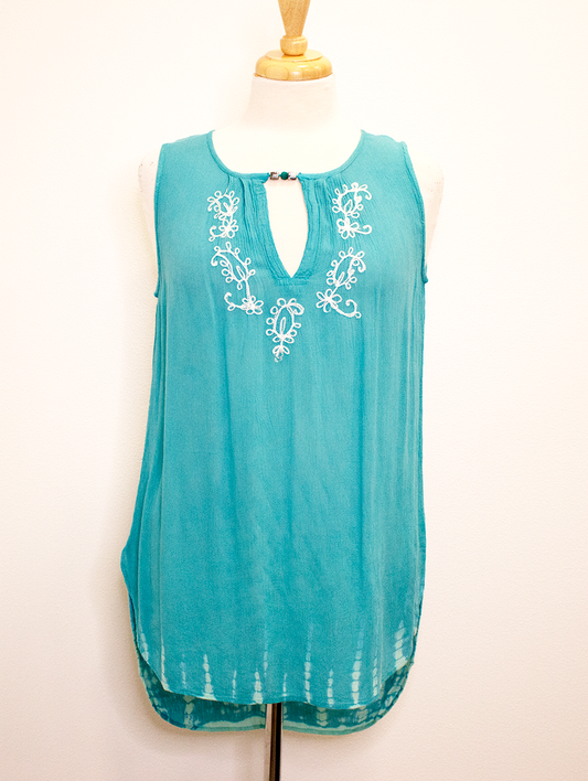 Vacation Gone Wild Tank in Teal