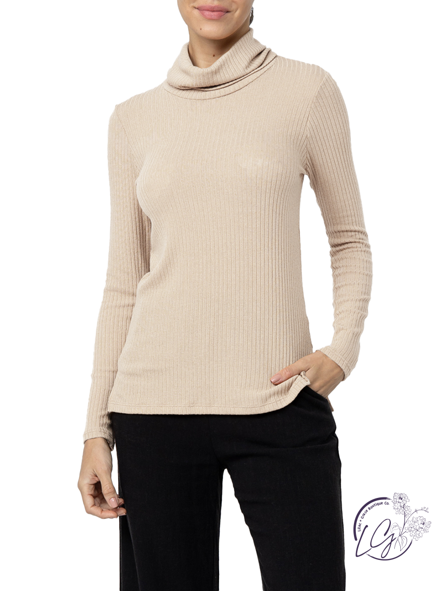 Basic Ribbed Turtleneck