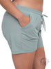 Curvy Athleisure Shorts with Drawstrings