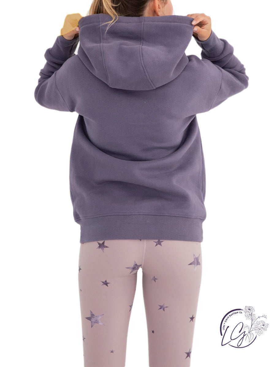 Curvy Fleece Lined Hoodie w/ Thumbholes