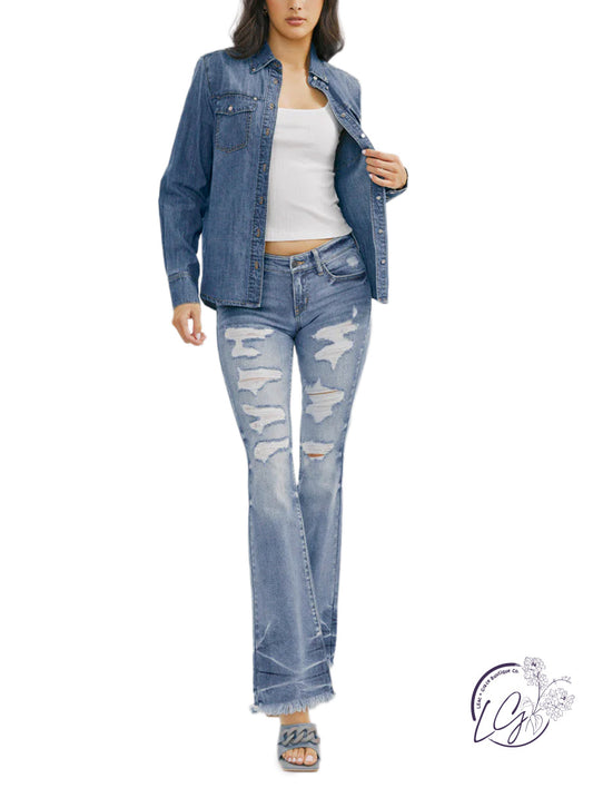 Aspen Low Rise  Bootcut Jean by KanCan