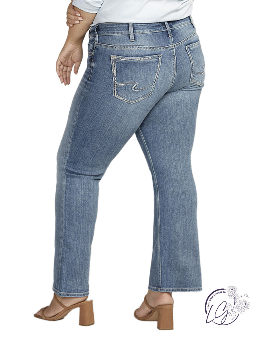 Curvy Suki Mid Rise Bootcut Jeans