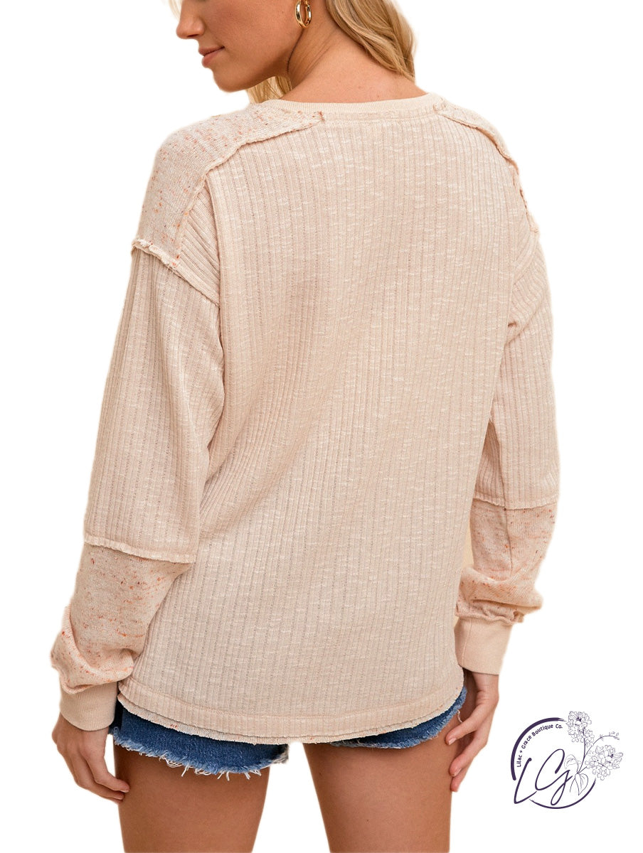 No Slouch Here Henley Top