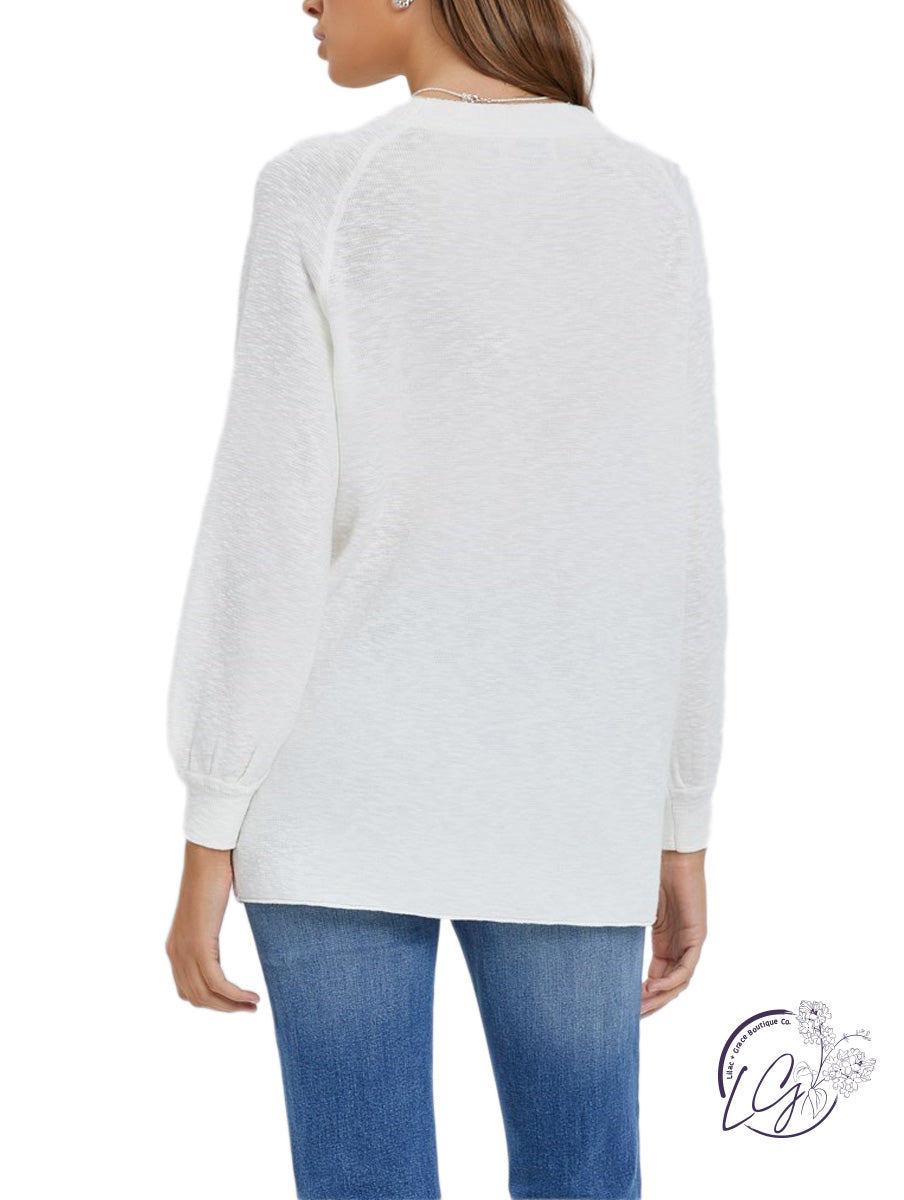 Effortless Slub Sleeve Sweater