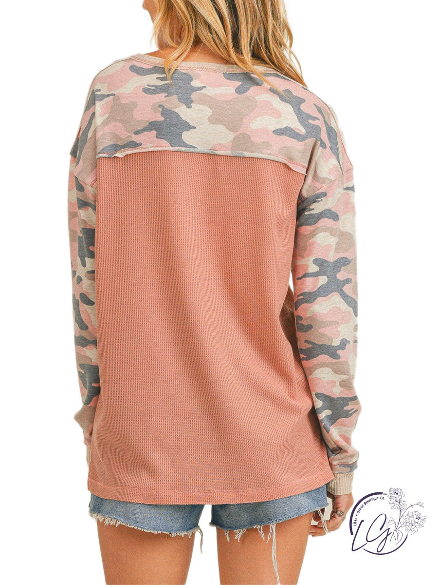 Pretty In Pink Camo Long Sleeve