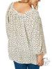 Curvy Speckled Harmony Square Neck Blouse