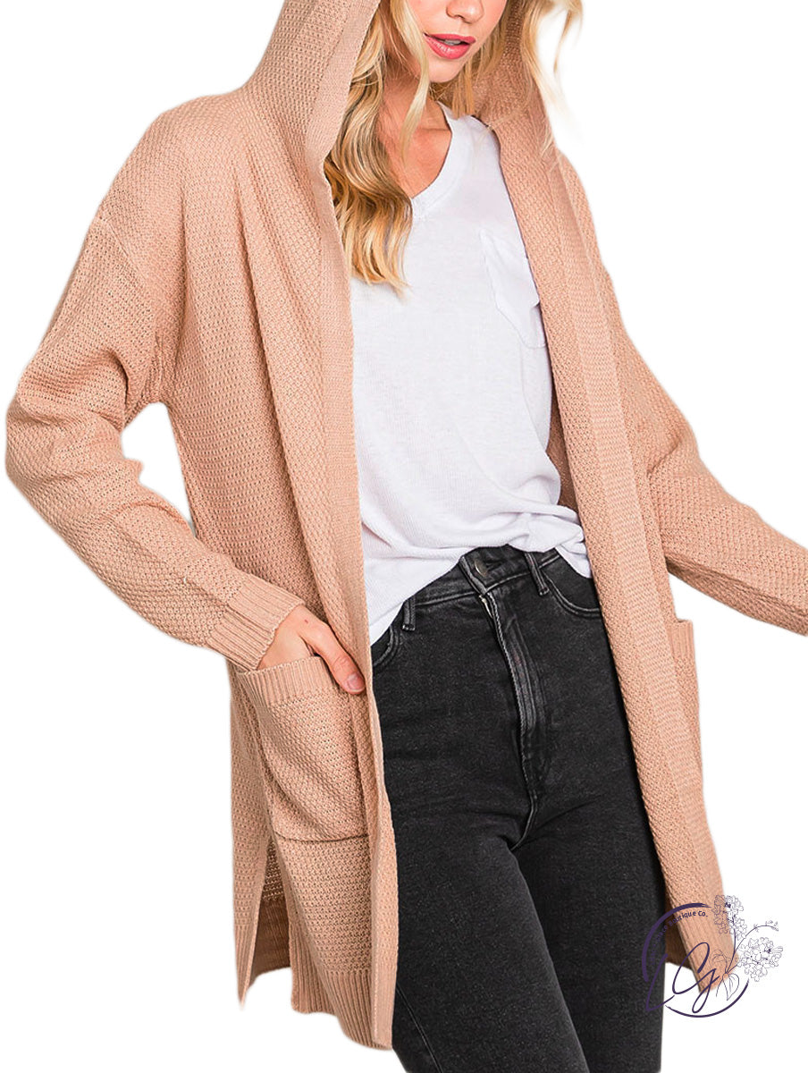 Curvy Something Special Hooded Cardigan