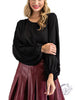 Times of Fun Pleated Sleeve Blouse