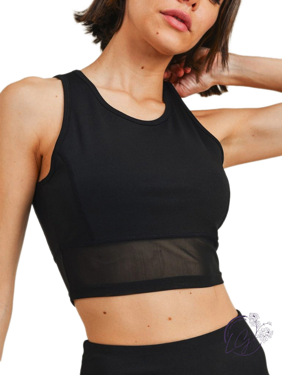 Sheer Elegance Crop Top