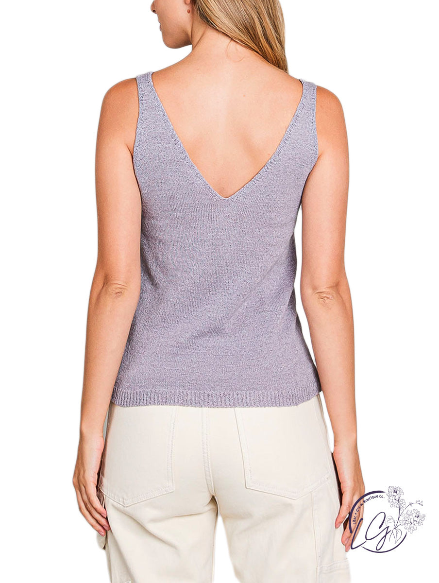 My Style V-Neck Knit Tank