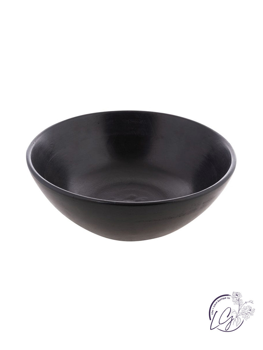 Black Wooden Bowl - Small