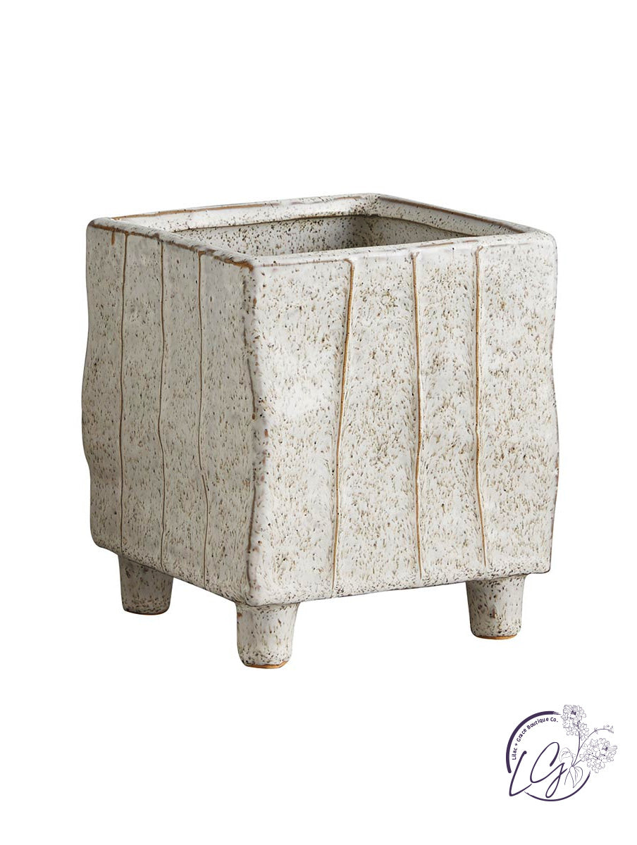 Lined Square Pot - Medium