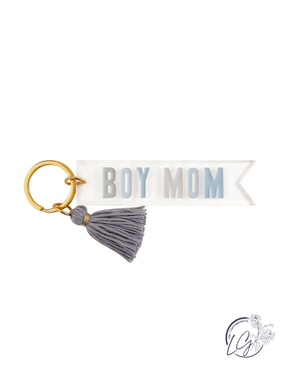 Acrylic Key Tag - Girl Mom