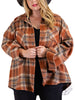 Curvy Warming Up Flannel Shacket