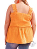 Curvy Cast A Line Sleeveless Top