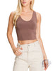 Sunny Days Cropped V-Neck Tank