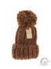 Chunky Knit Yarn Pom CC Beanie