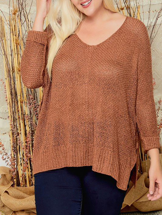 Curvy More to Say Knit Sweater