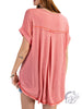 Curvy Into The Light Short Sleeve Hi Low Hem Top