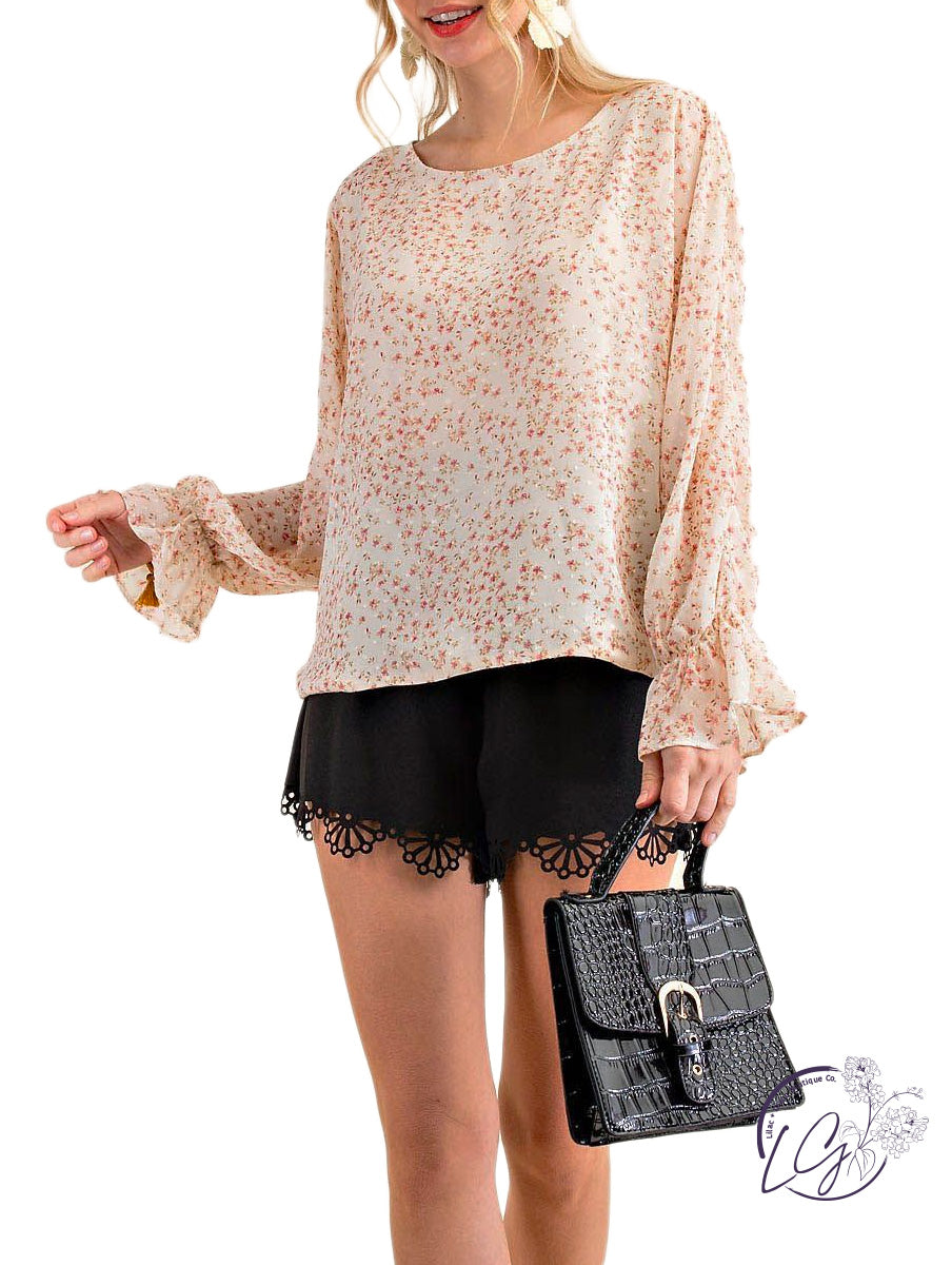 Swiss Dot Dream Dolman Top