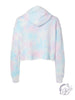 Tiedye Cotton Candy Lips Cropped Hood