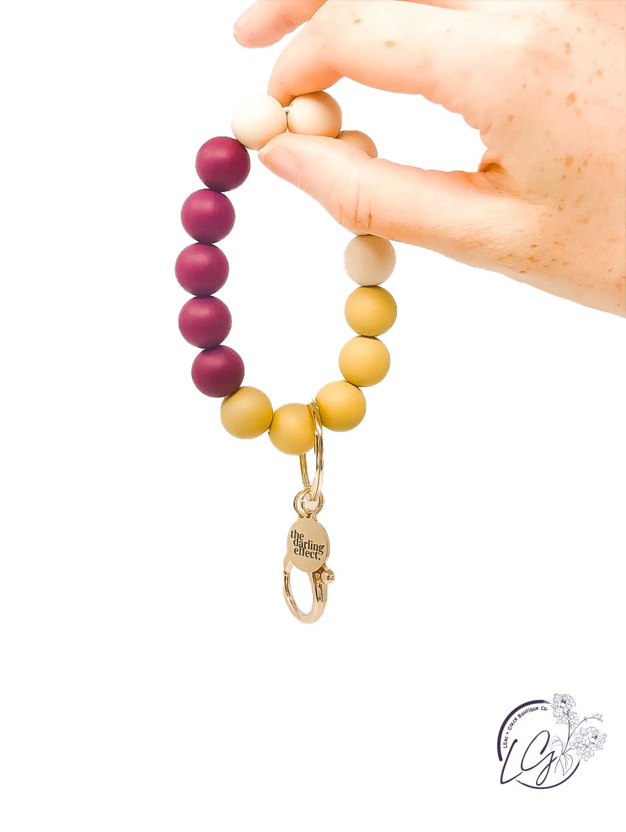 Hands-Free Silicone Beaded Keychain