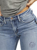 Most Wanted Mid Rise Straight Leg Capri Jeans