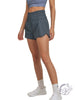 High-Waisted Smocked Elastic Active Shorts