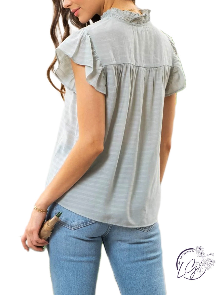 A Simple Love Tiered Blouse