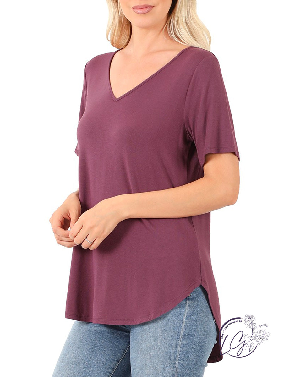 Comfort Caress V-Neck Tee