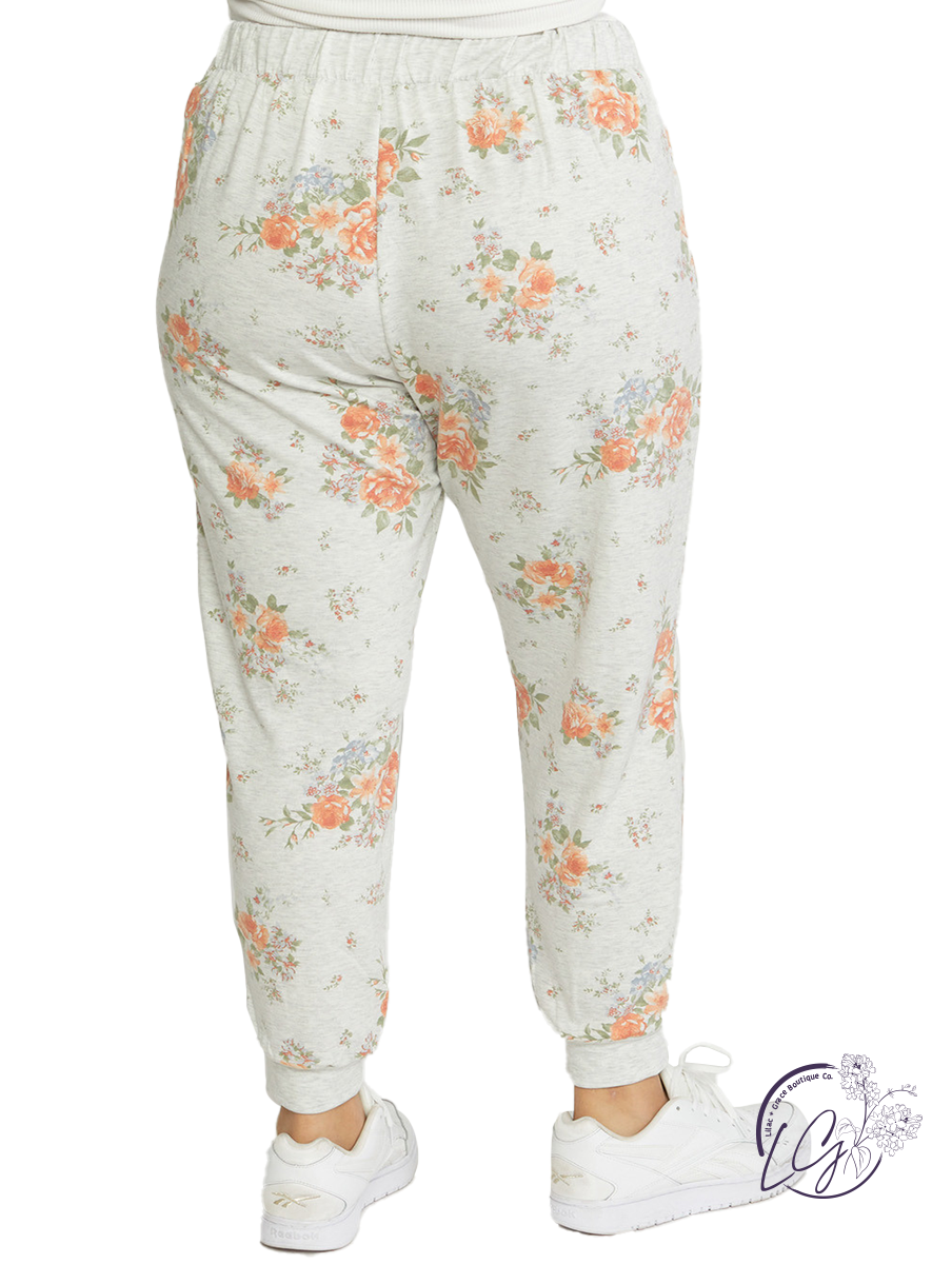 Curvy Nothing Like My Love Floral Joggers