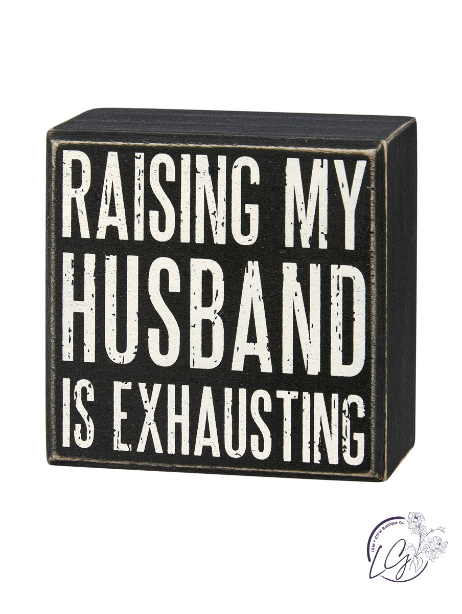 Husband Box Sign