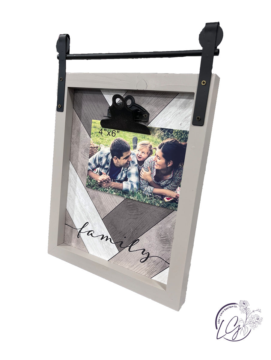 Wood Rustic Modern 4x6 Photo Frame