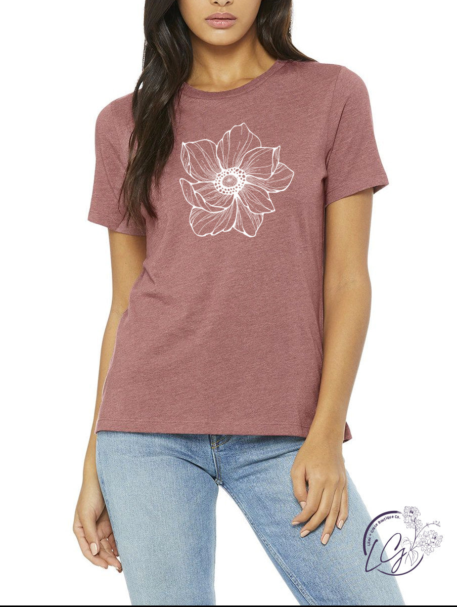 Curvy Flower Tee