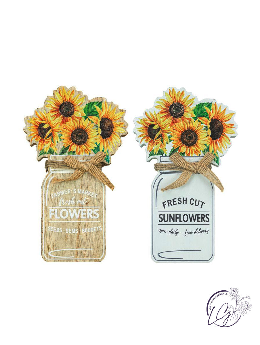 SUNFLOWER JAR SIGN