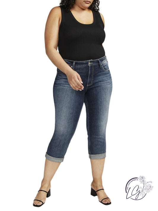 Curvy Avery High Rise Capri