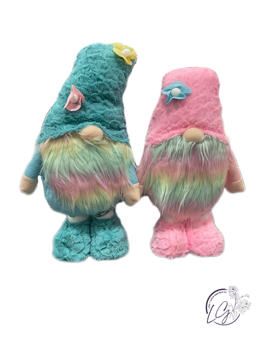 Spring Rainbow Gnome Stretch Leg