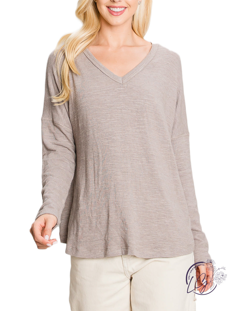 The Daily Casual V-Neck Long Sleeve