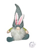 Easter Stripes Gnome Sitter W/Led