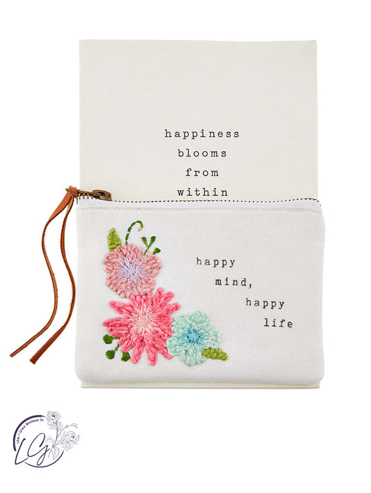 FLORAL POUCH & NOTEBOOK