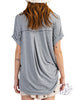 Curvy Into The Light Short Sleeve Hi Low Hem Top